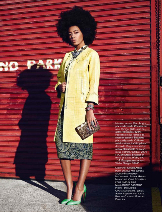 Solange Knowles Glamour 3 Looks We Love: Solange Knowles For Glamour France July 2012