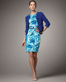 Eyelash Crochet Sweater Lunar Reef Sheath Dress Looks We Love: Rachel Roy Spring Trunk Show