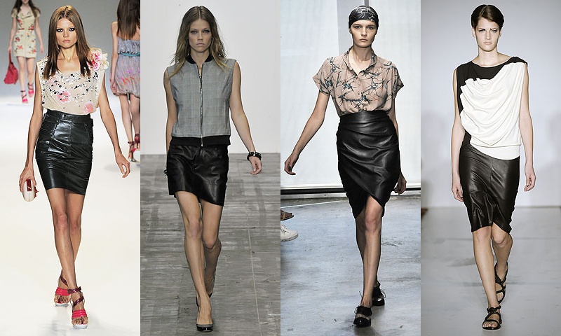 leather skirts Fall 2011 Trend Report