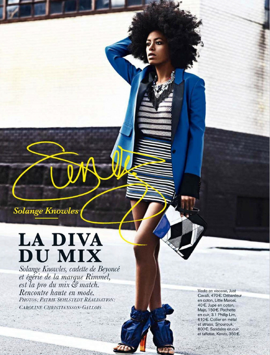 Solange Knowles Glamour 1 Looks We Love: Solange Knowles For Glamour France July 2012