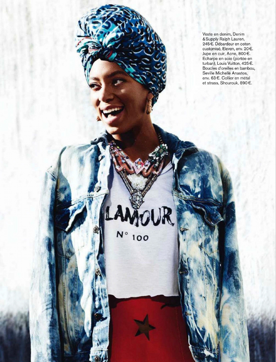 Solange Knowles Glamour 7 Looks We Love: Solange Knowles For Glamour France July 2012