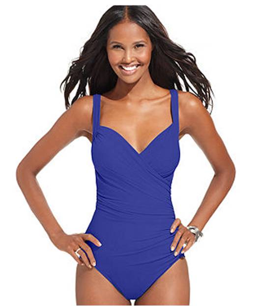 Miraclesuit Swimsuit Sanibel Ruched Tummy Control One Piece Swimsuits For Your Body Type & Where To Buy Them