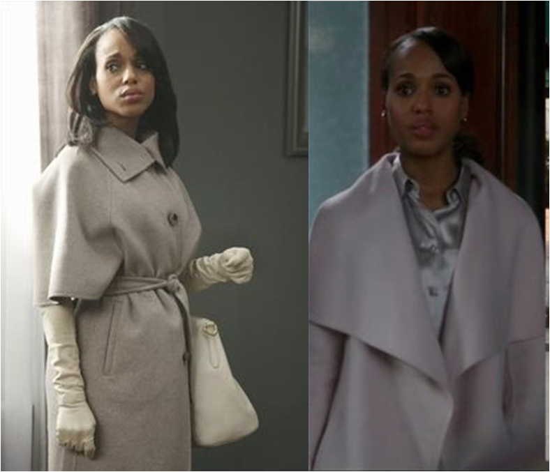 Drape Coat Scandalous Look For Less: Ms. Olivia Pope