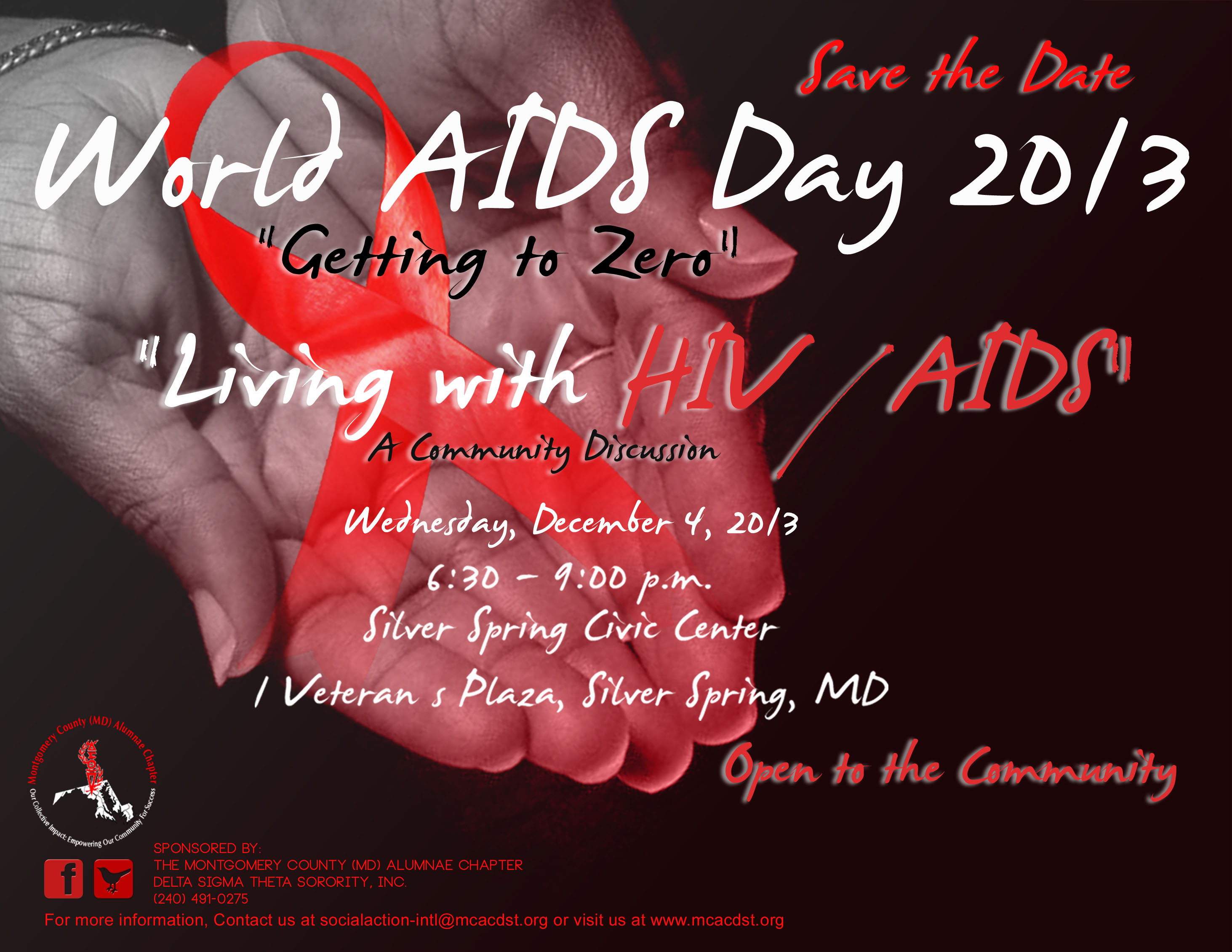 MCAC World AIDS Day Youre Invited: World AIDS Day Symposium Getting to Zero
