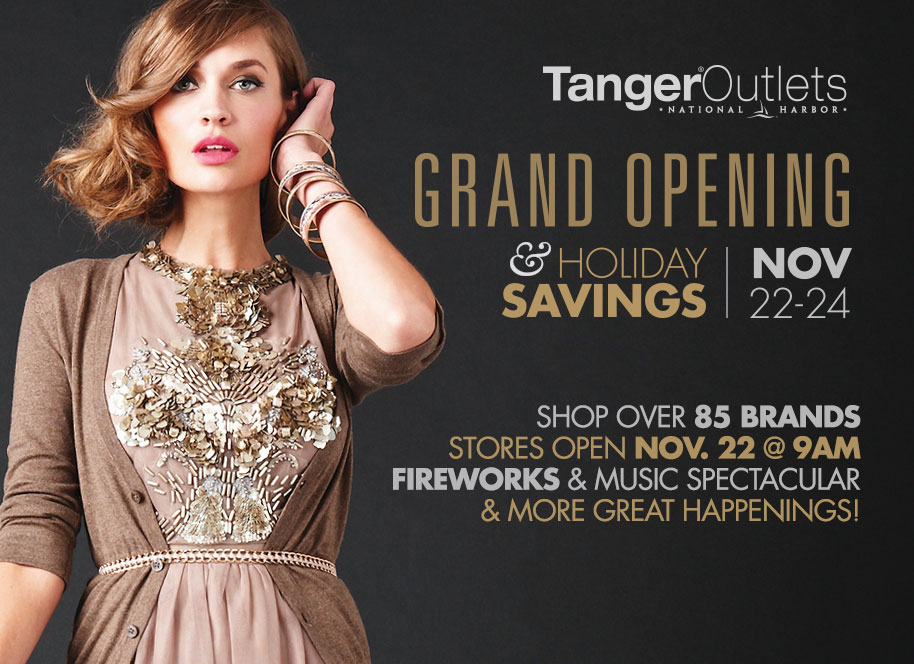 new center grandopening 1 Fashion News: National Harbor Outlet Grand Opening!